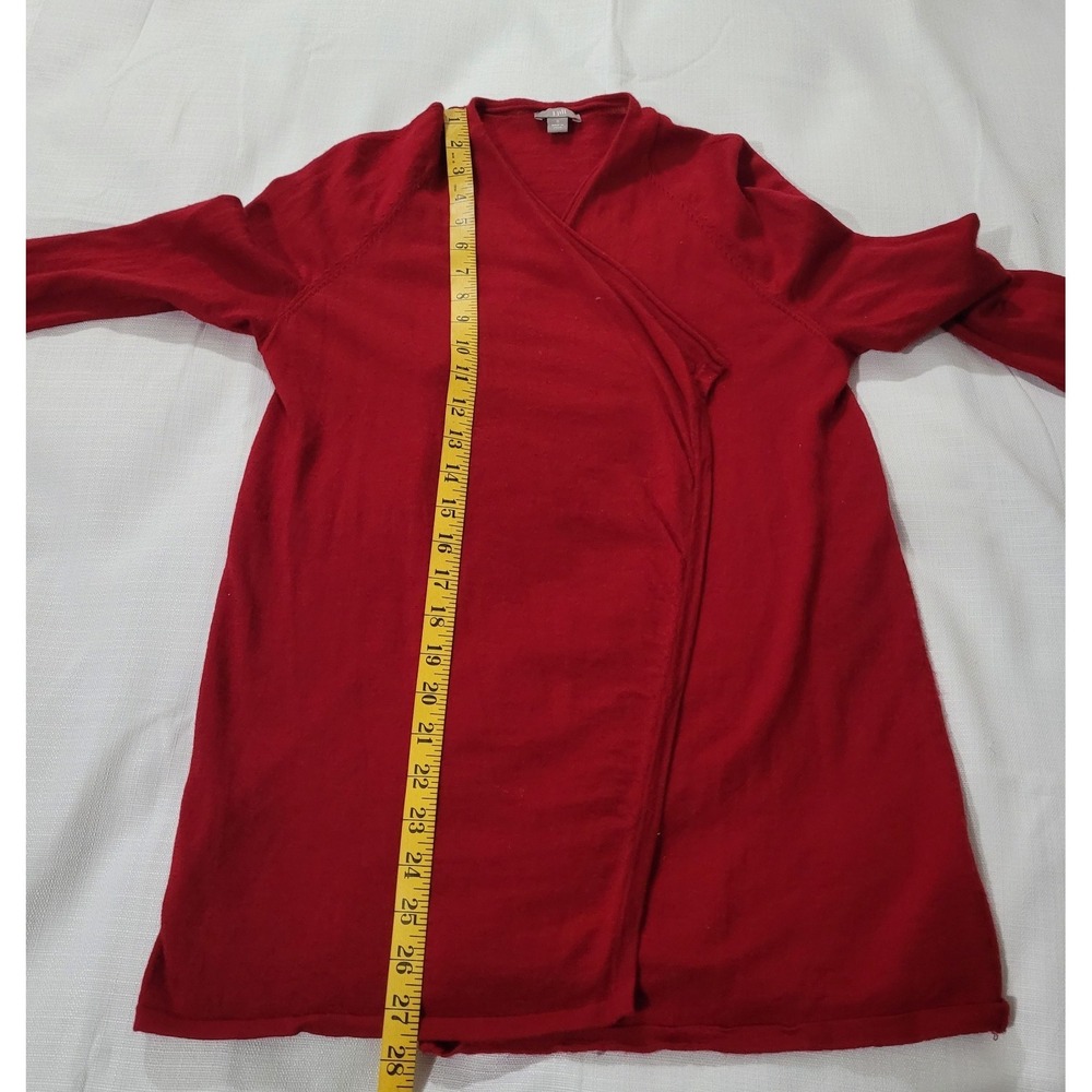 J Jill 100% Merino Wool Open Front Cardigan Sweater Classic Preppy Career Small - Picture 3 of 7